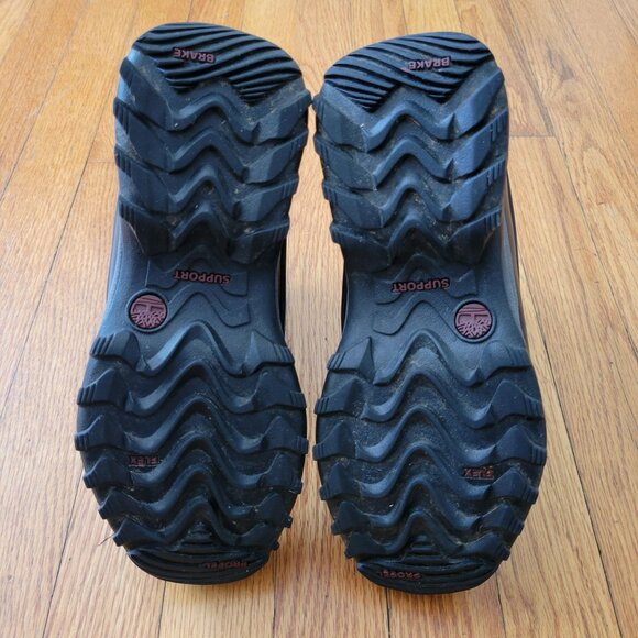 Timberland 7M Gray Waterproof Ankle Mudd Snow Boots Insulated Booties EasyDry Le - Picture 3 of 11